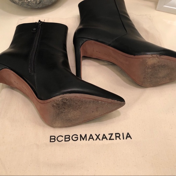 BCBGeneration Ava black leather booties size 9 - Picture 6 of 9